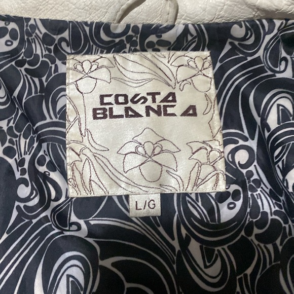 Vintage Off-White Moto Leather Jacket - Picture 14 of 17